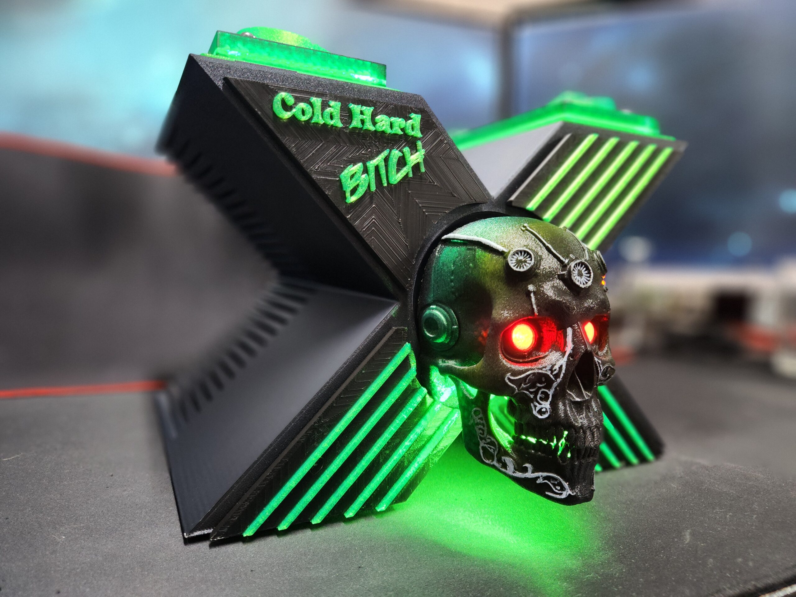 "Cold Hard Bitch" - Custom OG Xbox Prototype giveaway console by Tony Mondello.